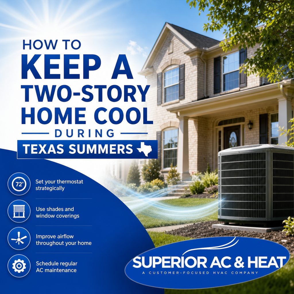 How to Keep a Two-Story Home Cool During Texas Summers