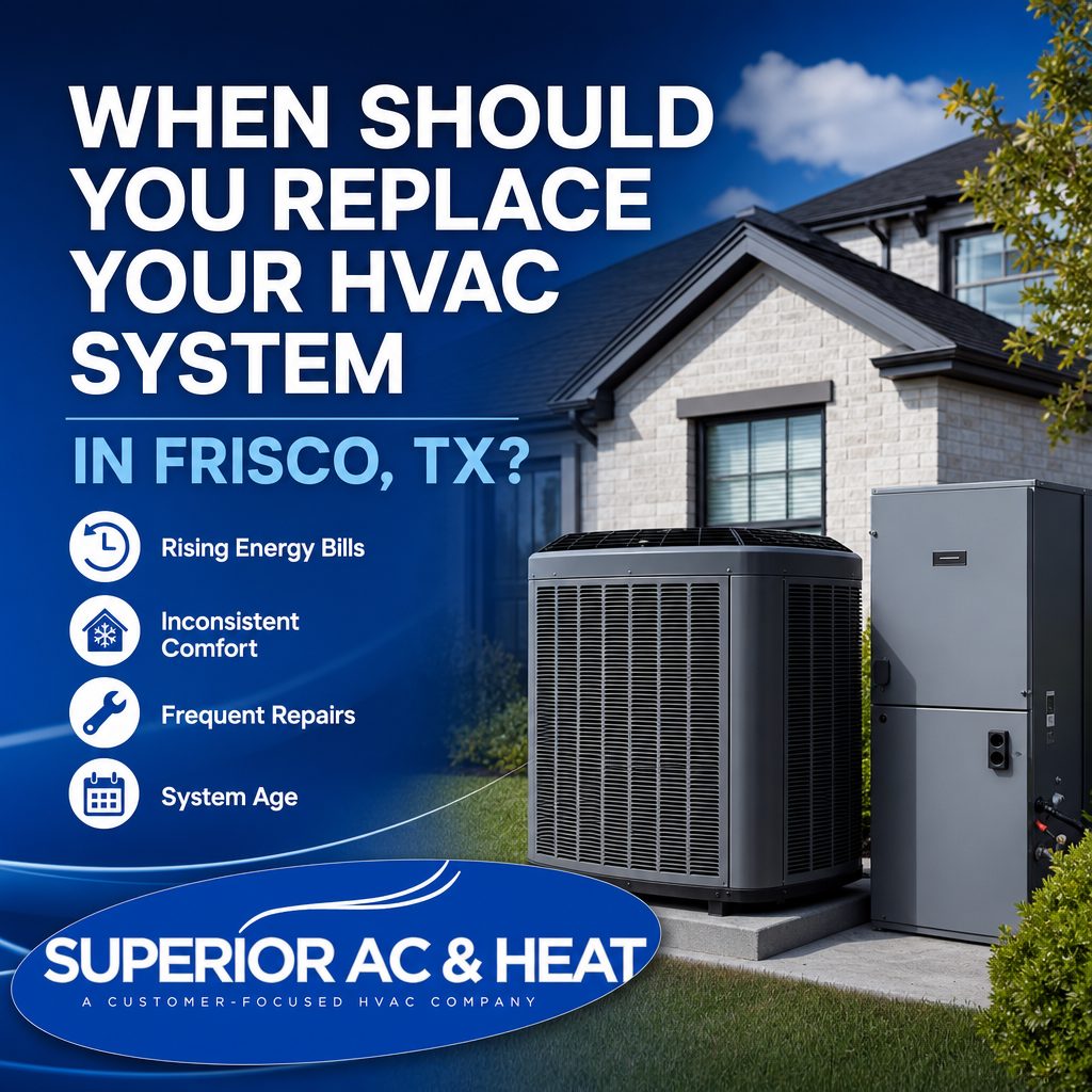 When Should You Replace Your HVAC System in Frisco TX?