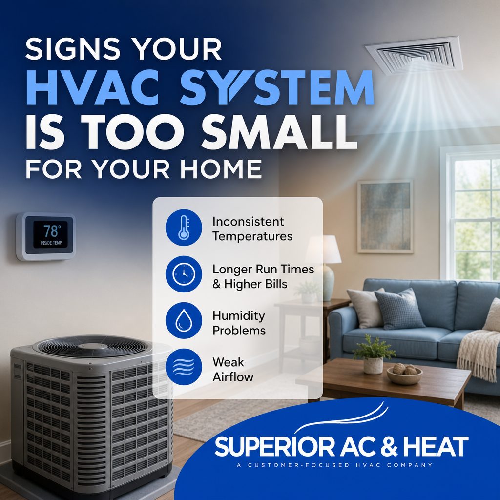 Signs Your HVAC System Is Too Small for Your Home