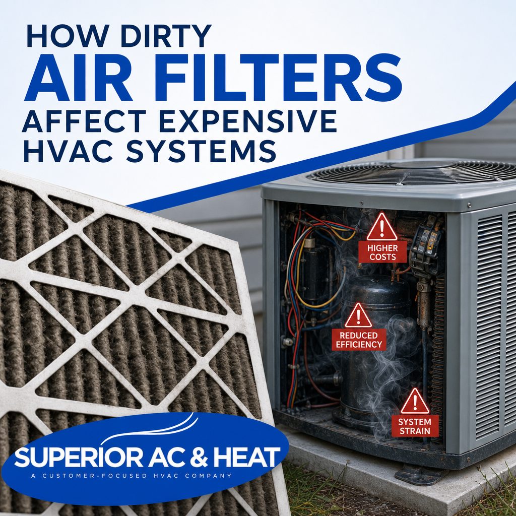 How Dirty Air Filters Affect Expensive HVAC Systems