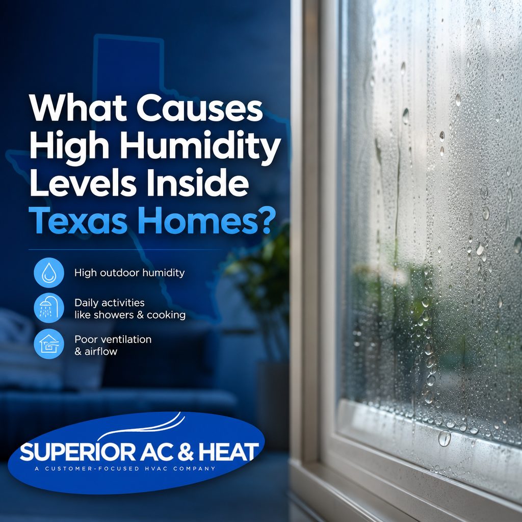 What Causes High Humidity Levels Inside Texas Homes?