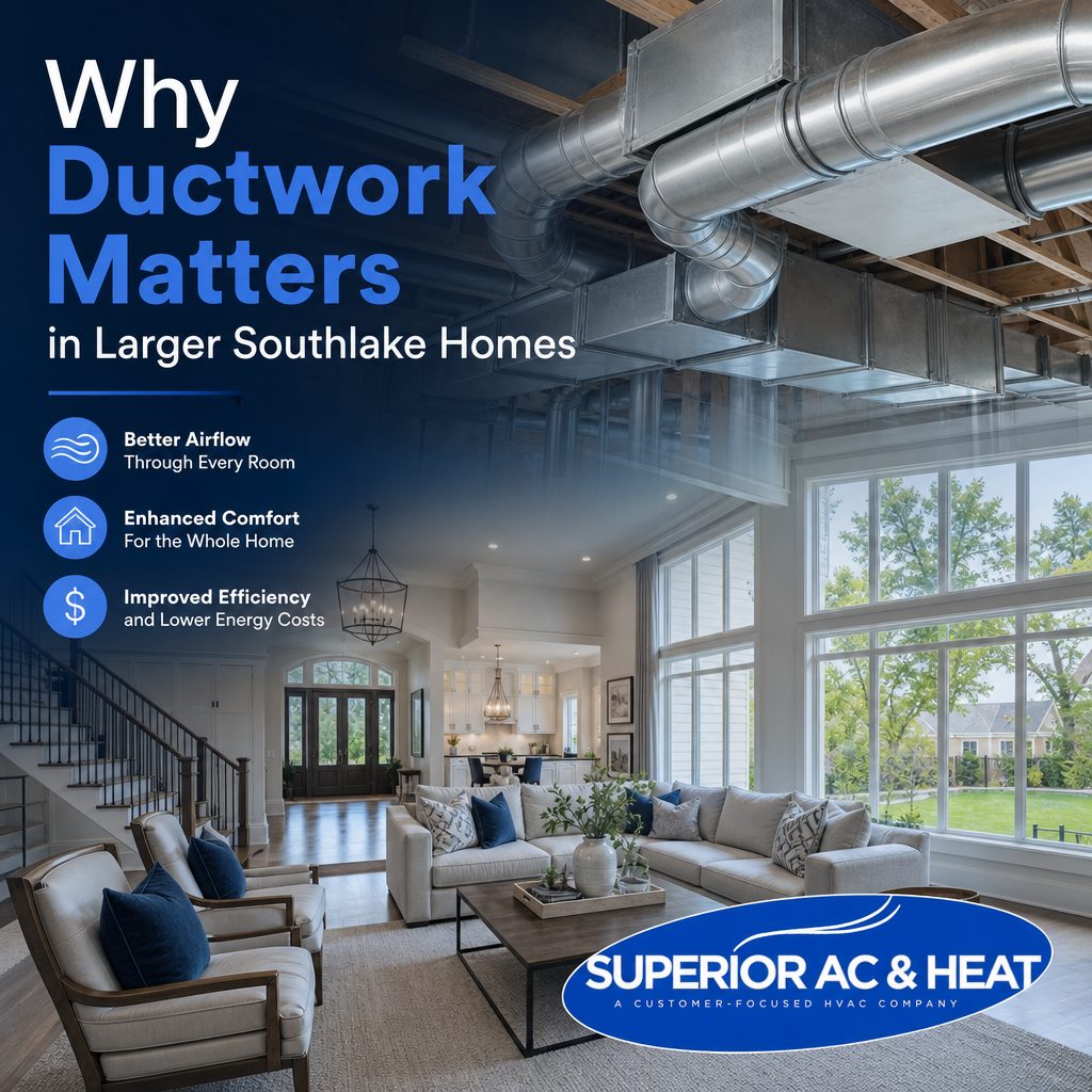 Why Ductwork Matters in Larger Southlake Homes